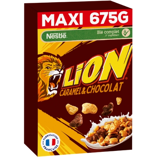Céréales Lion Caramel et Chocolat NESTLE