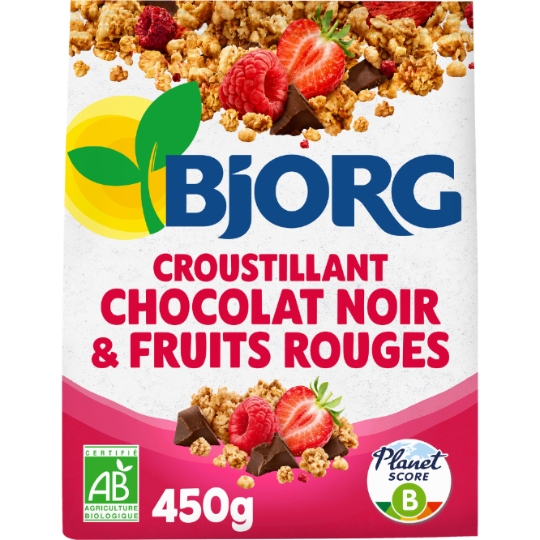 Céréales bio Croustillant Fruits rouges BJORG