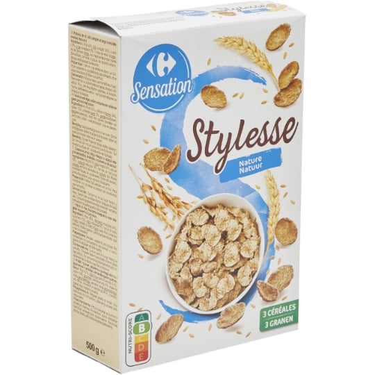 Céréales Stylesse Riz Blé et Orge Complète CARREFOUR SENSATION