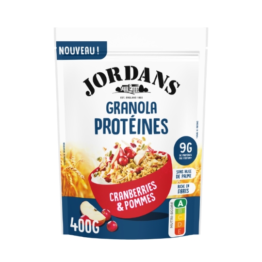 Céréales Granola Protéines Cranberries & Pommes JORDANS
