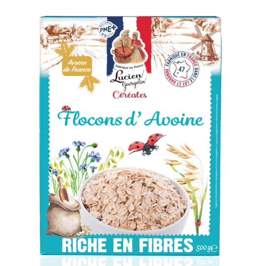 Flocons Flocons D'Avoine Riche en Fibres LUCIEN GEORGELIN