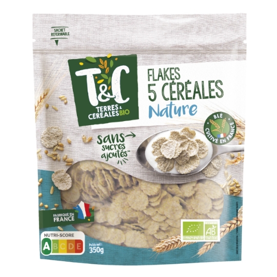 Céréales corn flakes sans sucres ajoutés Bio TERRES & CEREALES BIO