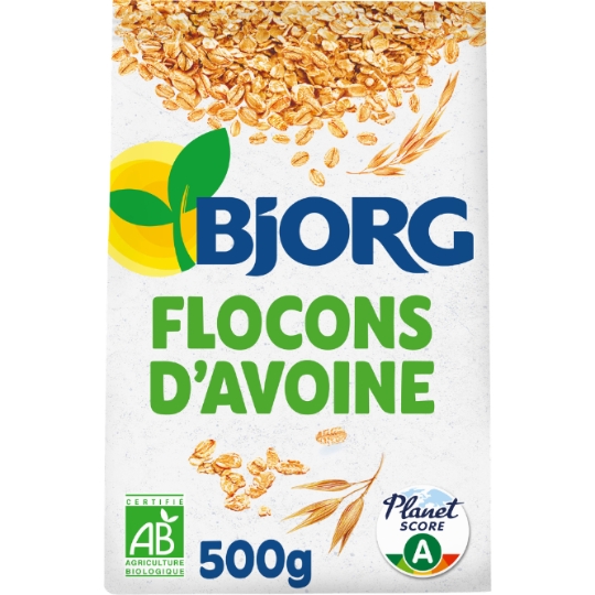 Céréales bio Flocons d'Avoine complètes nature BJORG