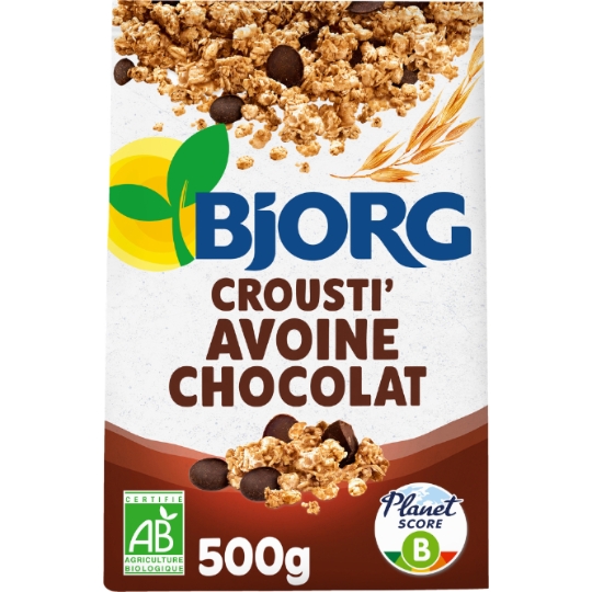 Céréales bio Crousti Avoine chocolat BJORG