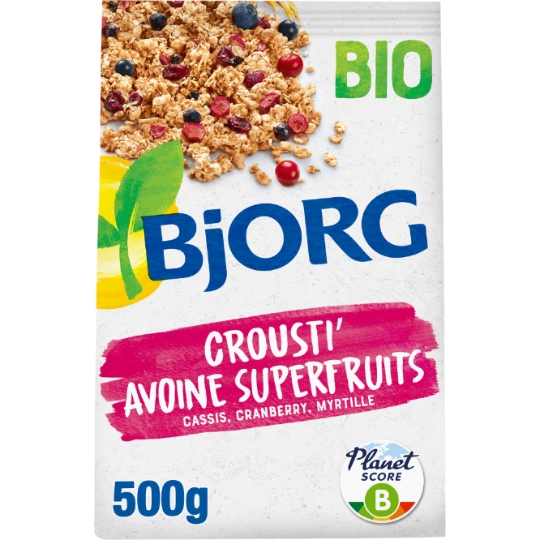 Céréales bio Crousti Avoine super fruits BJORG