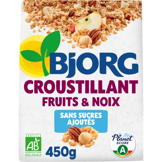 Croustillant fruits et noix bio BJORG
