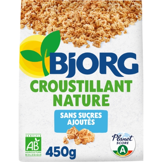 Croustillant sans sucres ajoutés nature bio BJORG