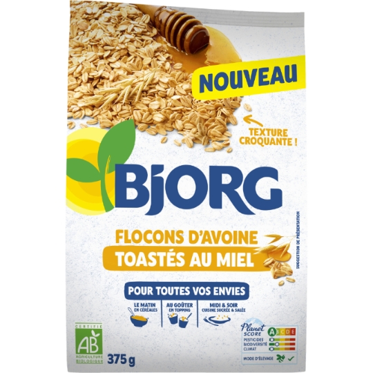 Flocons D'avoine Toastés Au Miel BJORG