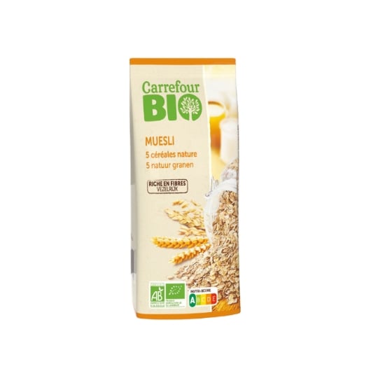 Céréales muesli 5 céréales CARREFOUR BIO