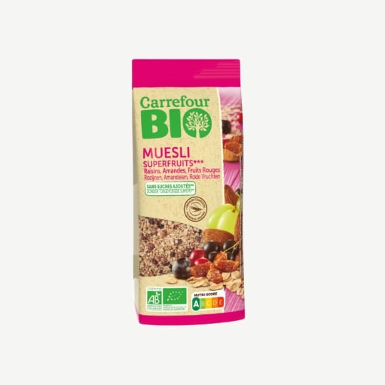 Céréales  muesli fruits rouges Bio CARREFOUR BIO