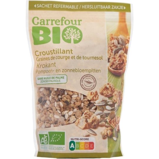 Céréales Muesli Graines de Courge et de Tournesol Bio CARREFOUR BIO