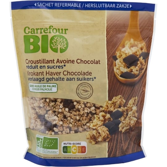 Céréales Muesli Avoine Chocolat Bio CARREFOUR BIO