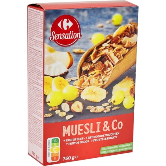 Céréales Muesli 7 Fruits Secs CARREFOUR SENSATION