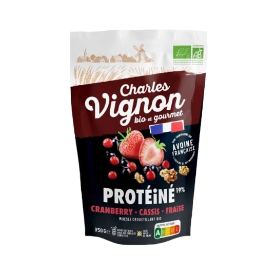 Muesli croustillant protéiné fruits CHARLES VIGNON
