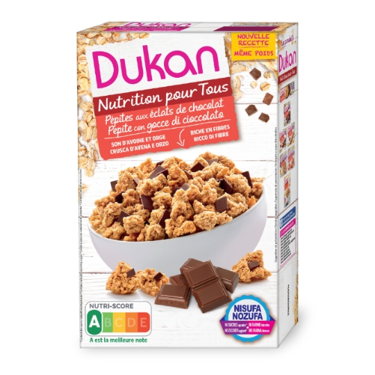 Céréales muesli pépites de chocolat s/sucres ajoutés DUKAN