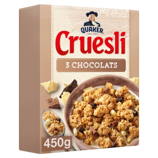 Céréales Cruesli 3 Chocolats QUAKER