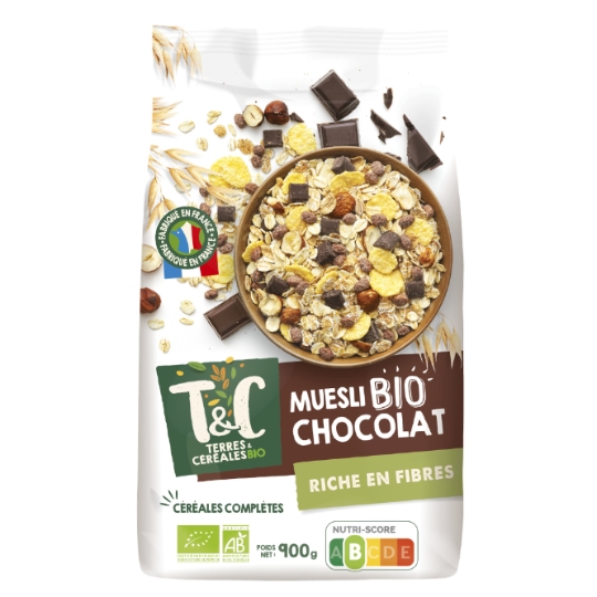 Céréales muesli chocolat Bio TERRES & CEREALES BIO