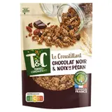 Granola Croustillant Chocolat Noir et Noix de Pécan Bio TERRES & CEREALES BIO