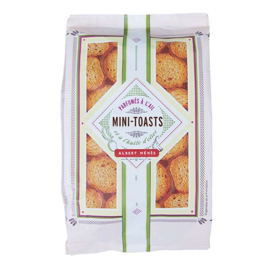 Mini-Toasts à l'Huile d'Olive Parfumés à l'Ail ALBERT MENES
