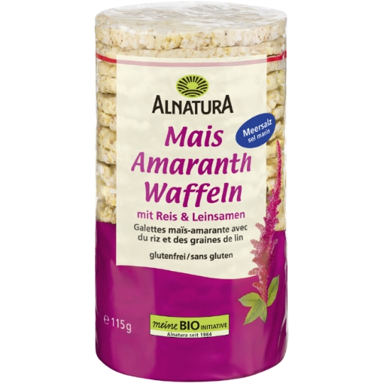 Galettes maïs-amarante sel marin ALNATURA