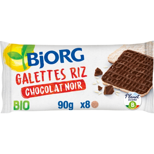 Galettes   Riz chocolat noir bio BJORG