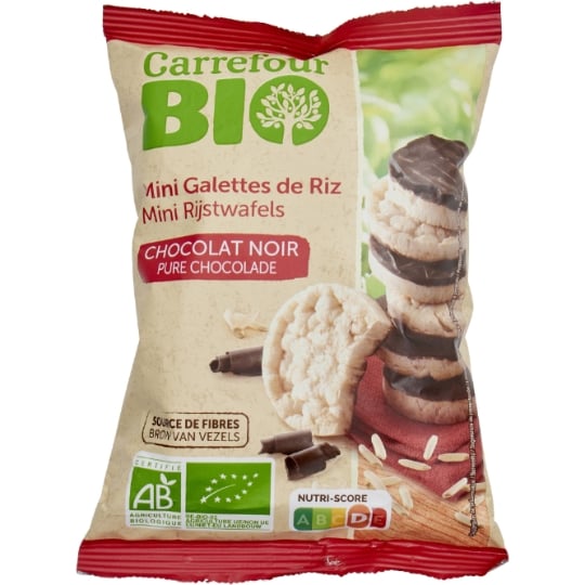 Galettes de riz bio chocolat noir CARREFOUR BIO
