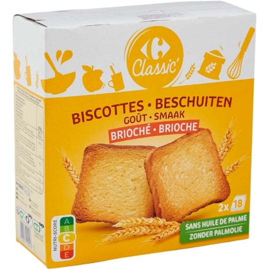 Biscottes Briochées CARREFOUR CLASSIC'