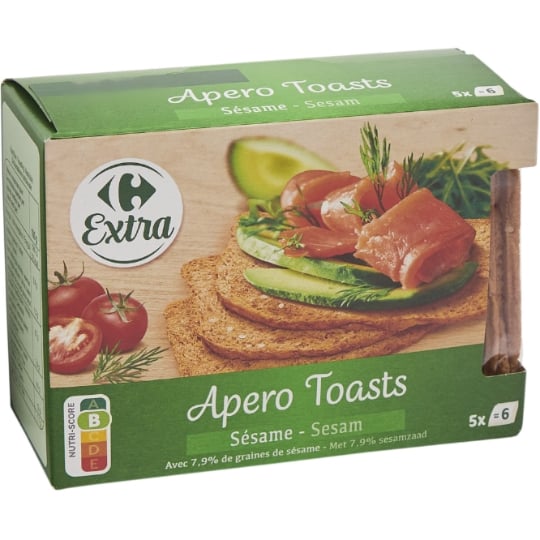 Toasts Fins Grillés Sésame CARREFOUR EXTRA