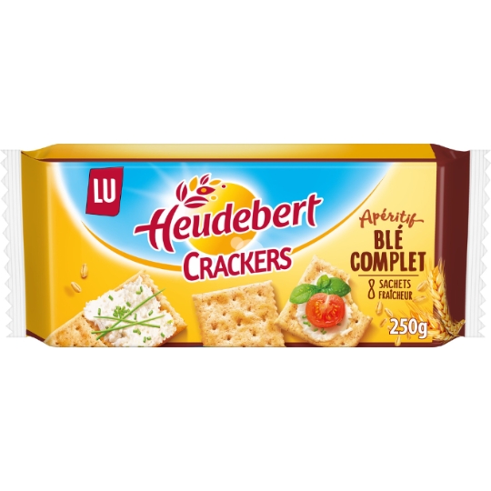 Biscuits apéritifs au blé complet Heudebert LU