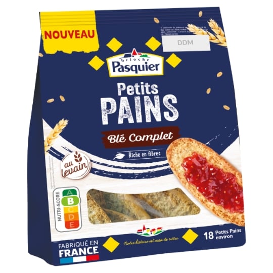 Petits pains Grillés Blé Complet PASQUIER