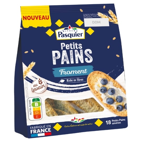 Petits Pains Grillés au Levain Froment Riche en Fibres PASQUIER