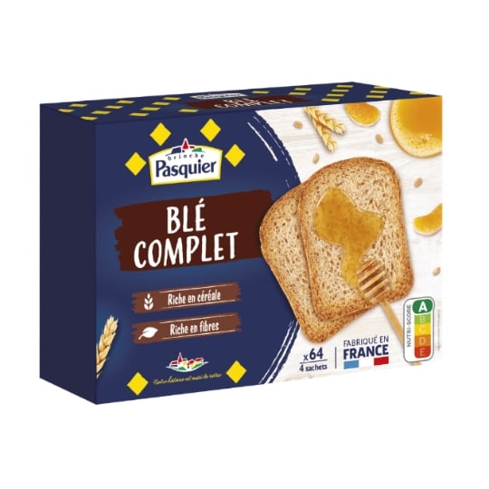 Biscottes Blé Complet PASQUIER