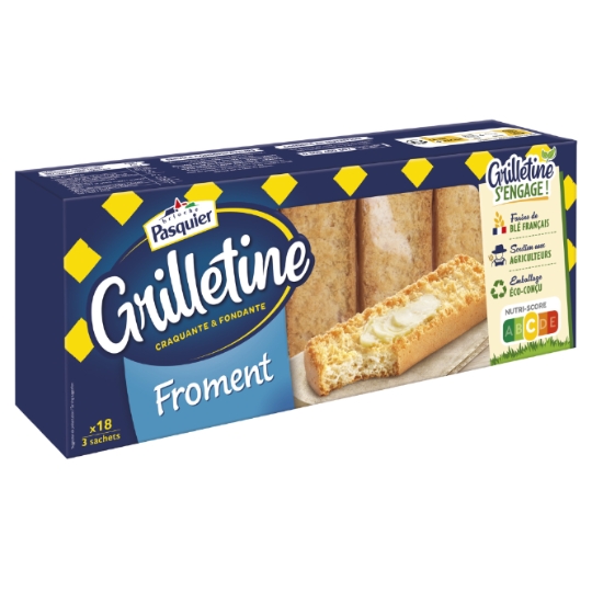 Pains Grillés Grilletines au Froment PASQUIER