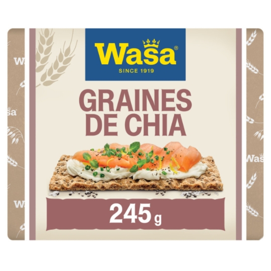 Tartines Croustillantes Graines de Chia et Touche de Sel WASA