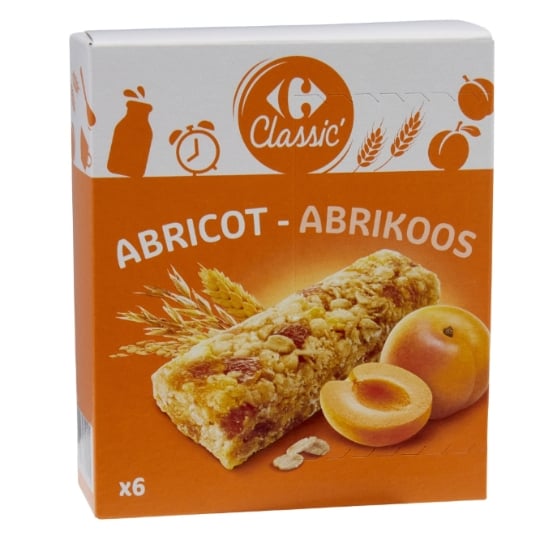 Barres Céréales Abricot CARREFOUR CLASSIC'