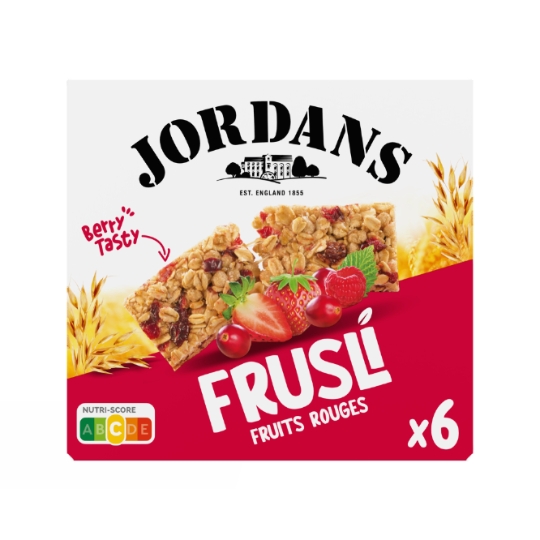 Barres de Céréales Frusli aux Fruits Rouges JORDANS