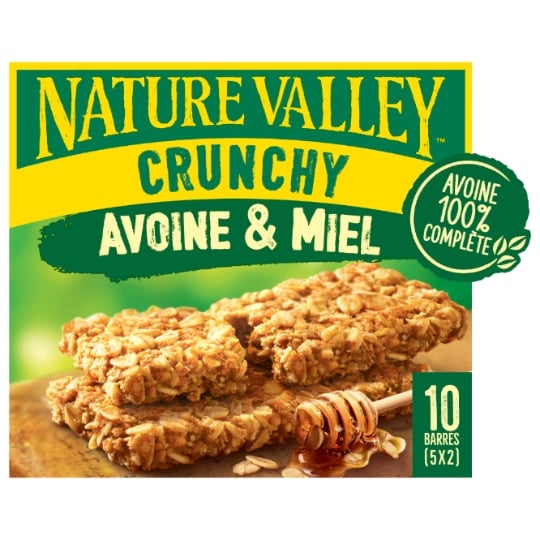 Barres Céréales Crunchy Avoine et Miel NATURE VALLEY