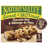 Barres Céréales Sweet & Salty Nut Chocolat Noir Cacahuètes et Amandes NATURE VALLEY