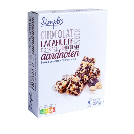 Barres Céréales Simpl Chocolat Cacahuètes SIMPL
