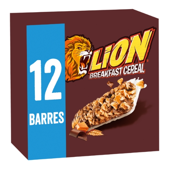 Barres Céréales Lion Caramel et Chocolat NESTLE