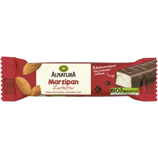 Barre pâte d'amande chocolat noir ALNATURA