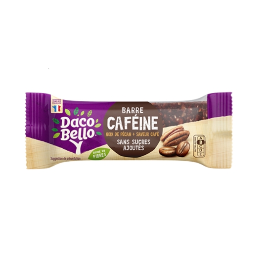 Barre Caféine Noix de Pécan Saveur Café DACO BELLO