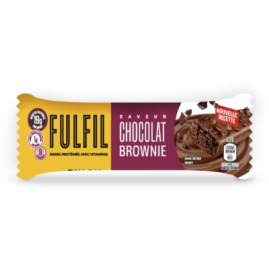 Barre Protéinée avec Vitamines Saveur Chocolat Brownie FULFIL