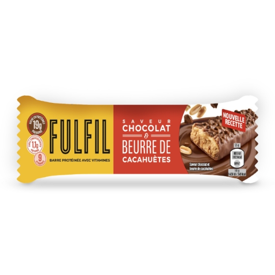 Barre protéinée avec Vitamines Chocolat & Peanut Butter FULFIL