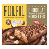 Barre Protéinée Chocolat & Noisettes avec Vitamines FULFIL