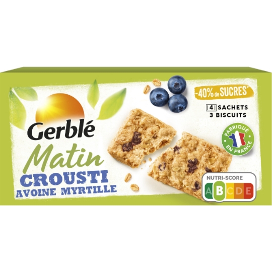 Céreales Matin Crousti Avoine Myrtille GERBLE
