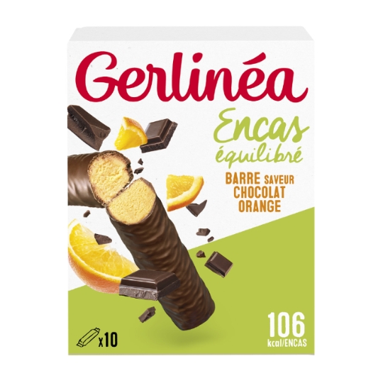 Barre encas chocolat orange GERLINEA