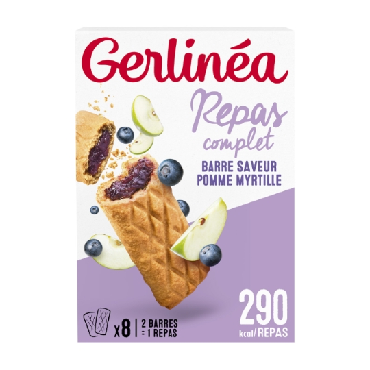 Barre repas minceur fourrée myrtille GERLINEA