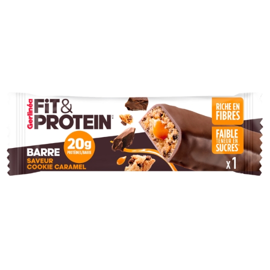 Complément alimentaire Barre Saveur Cookie Caramel GERLINEA