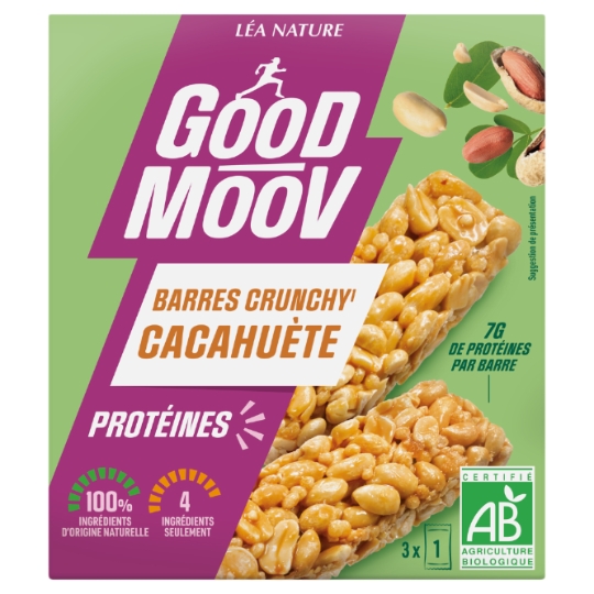Barre Crunchy Cacahuète Bio GOOD MOOV